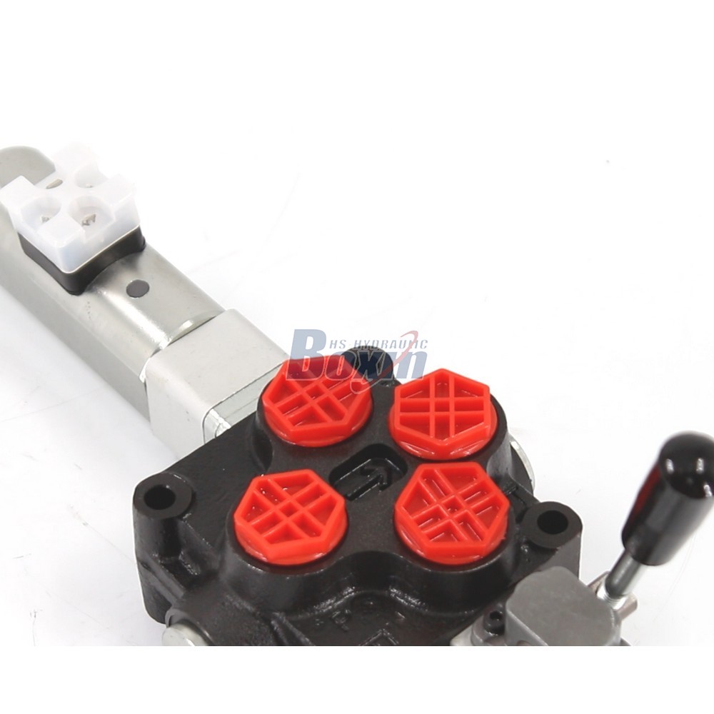 Q45 Électroaimant manuel et push-pull 1 tiroir Vanne directionnelle monobloc detail image